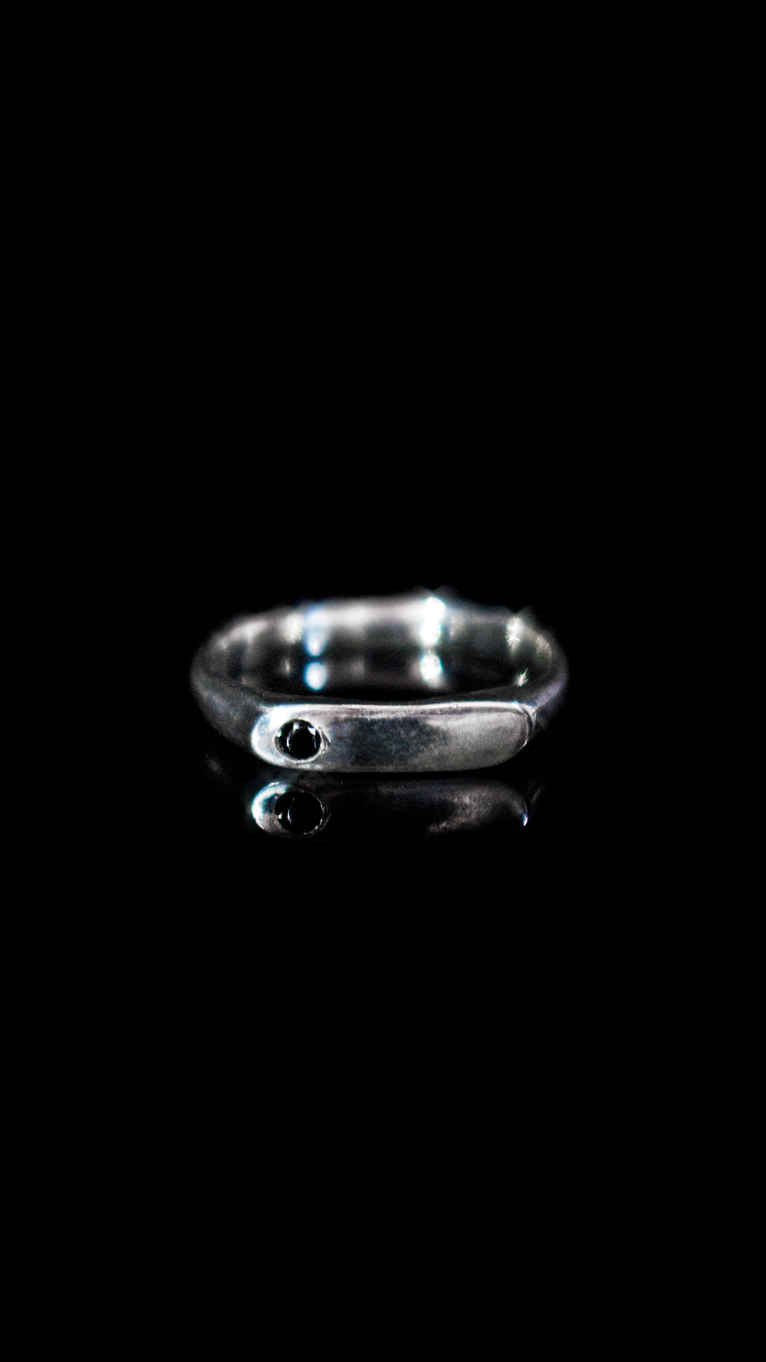 Anillo SELLO FINO negro