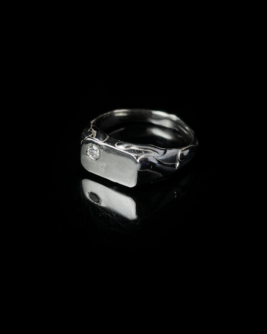 Anillo SELLO textura blanco