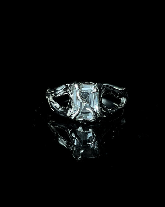 Anillo METANOIA aguamarina