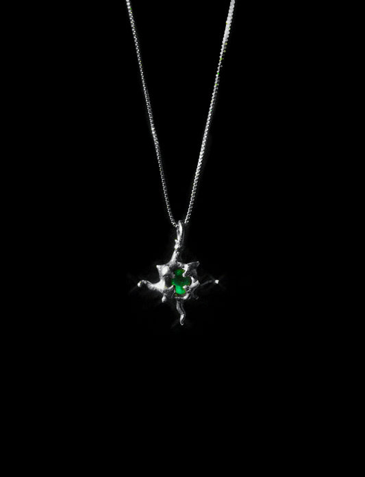 Colgante OMEGA esmeralda