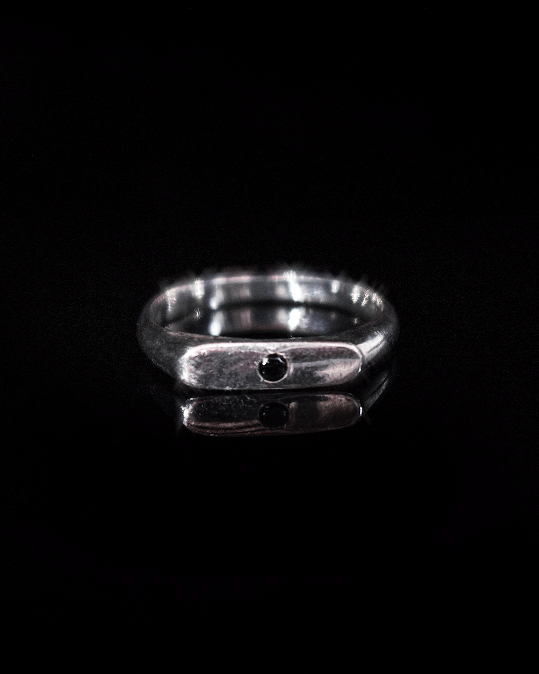 Anillo SELLO FINO negro
